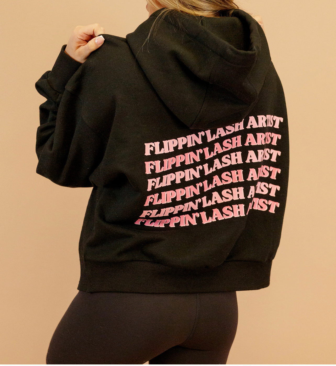 Black Flippin' Lash Artist Hoodie