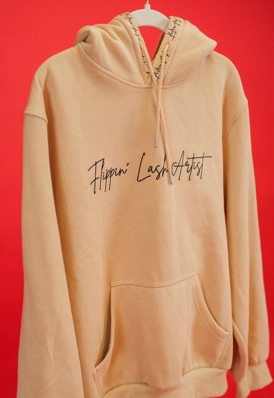 Tan Flippin' Lash Artist Hoodie