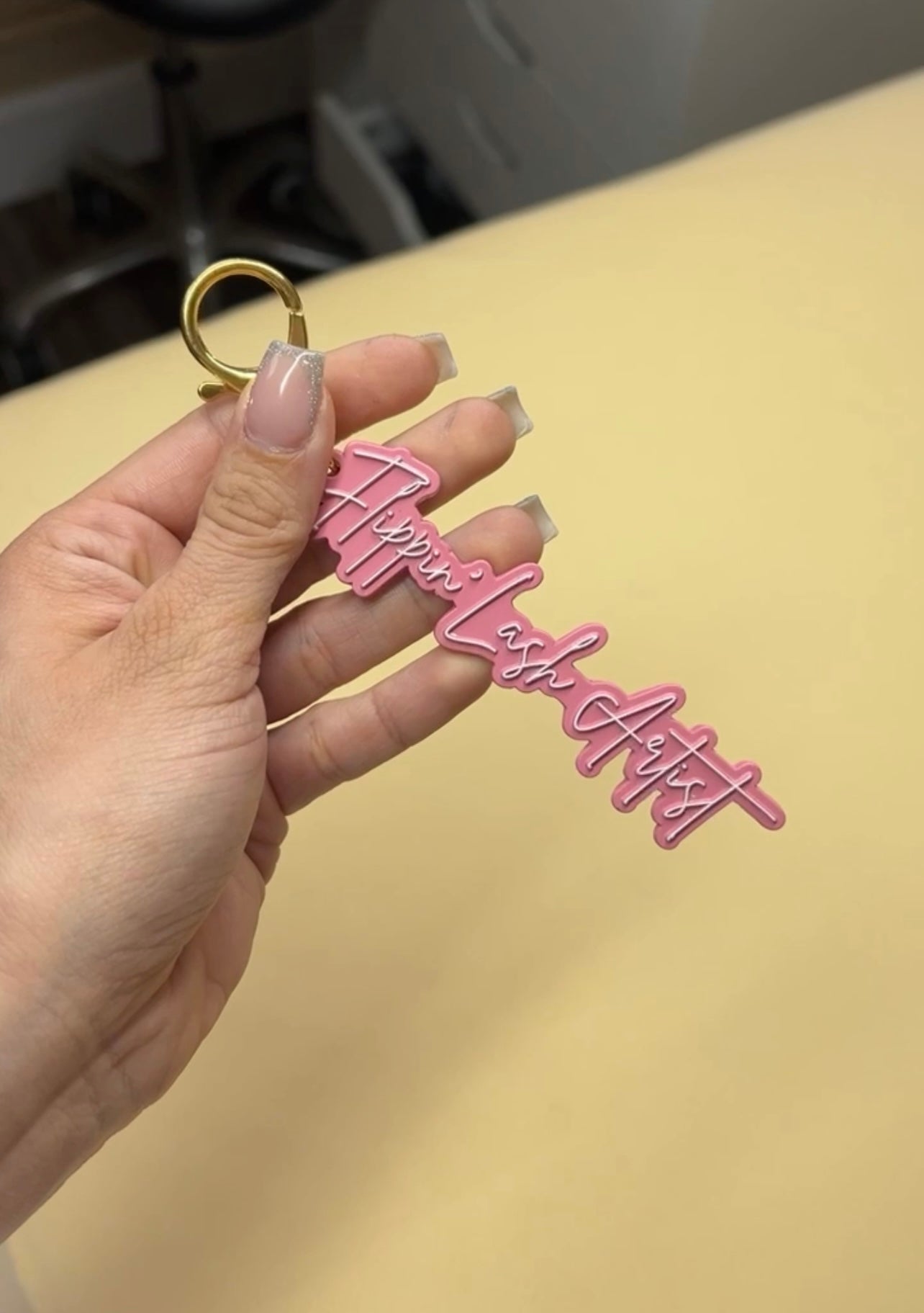 Flippin' Lash Artist Keychain