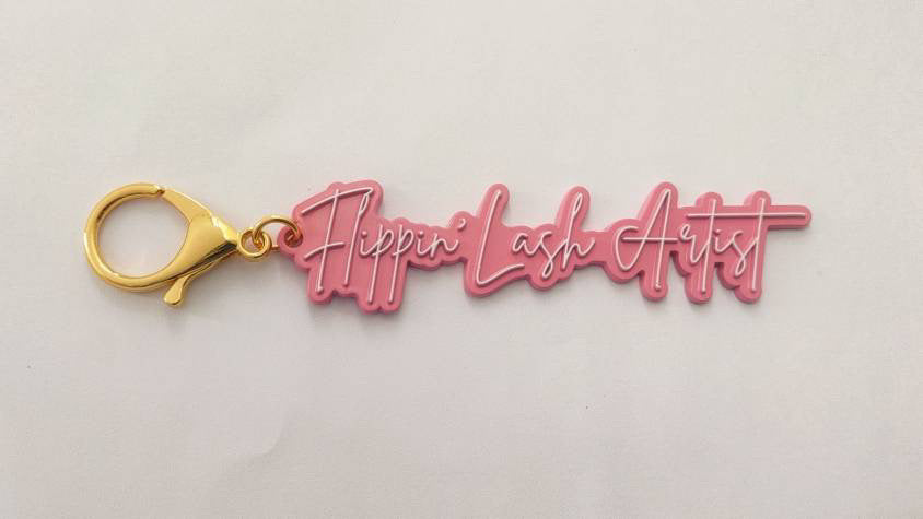 Flippin' Lash Artist Keychain